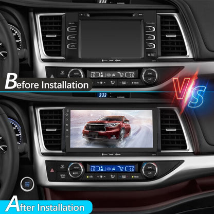 Toyota Android Head Unit   Awesafe Car Radio for Toyota Highlander 2014-2019,Android 13 Head Unit 4G RAM 64GROM with WiFi GPS Navigation Bluetooth Steering Wheel Control