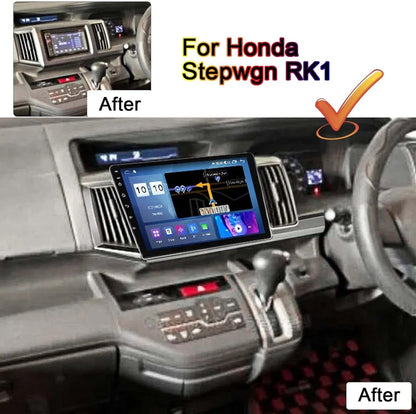 9 inch Android 11 Car Stereo, Car FM RDS Radio Bluetooth WiFi Headunit for Honda Stepwgn RK1 Car Navigation GPS Supports Stereo 2 din Car Audio Video Radio Player with Rear View Camera Honda Android host