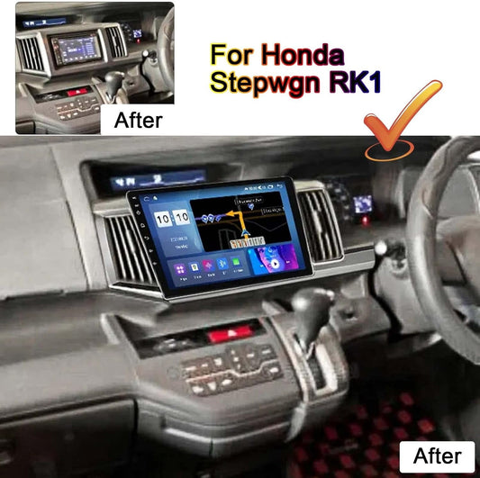 9 inch Android 11 Car Stereo, Car FM RDS Radio Bluetooth WiFi Headunit for Honda Stepwgn RK1 Car Navigation GPS Supports Stereo 2 din Car Audio Video Radio Player with Rear View Camera Honda Android host