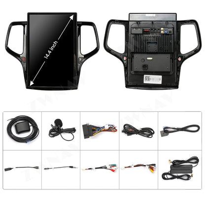 For Jeep Grand Cherokee 2014-2021 Car GPS Navi,Multimedia Player Radio,Android 14.4 Inch Screen Head Unit