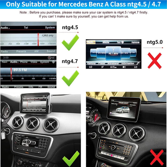 Mercedes-Benz Android Head Unit    Road Top Android 13 Car Stereo 12.3" Car Touch Screen for Mercedes Benz CLA GLA Class X156 C117 2013-2015 Year with NTG 4.5/4.7, 8+256G, Support Wireless Carplay, Global Weather, Navigation