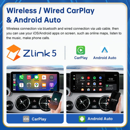 Mercedes-Benz Android Head Unit    Road Top Android 1312.3 inch Car Radio Touchscreen  Car Stereo for Mercedes Benz GLK Class X204 GLK250 GLK300 GLK350 2009-2015 NTG4.5/4.7 Wireless Carplay, Android Auto, Camera, Navigation