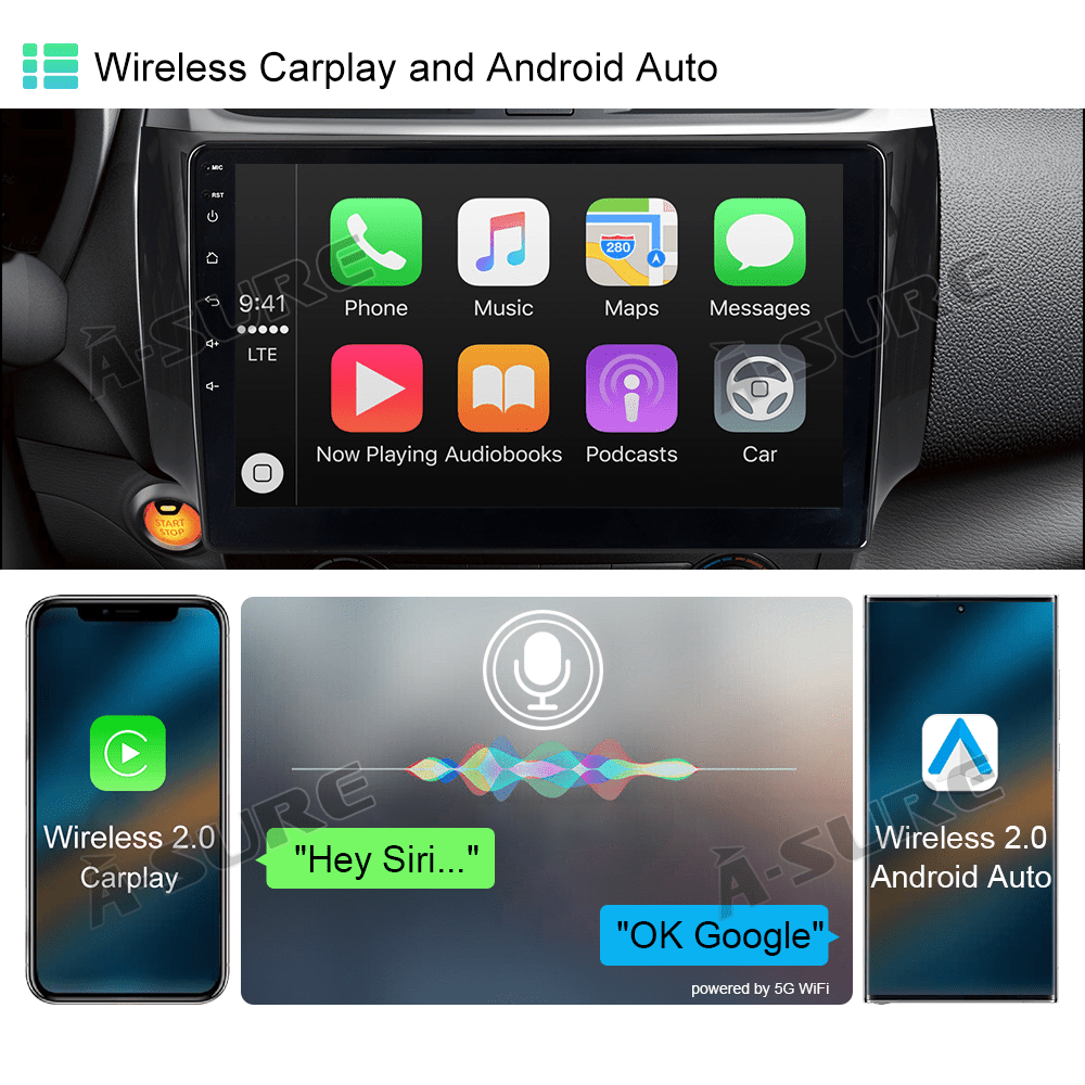 10.1'' Wireless CarPlay Android 13 Car Radio Stereo for Nissan Sentra 2016-2019 GPS Navi WiFi Bluetooth DSP RDS USB SWC 2+32GB