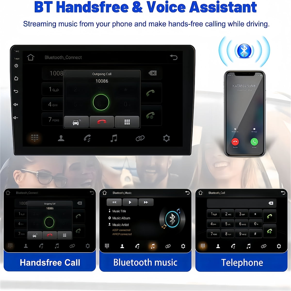Guwzn Car Stereo Radio for Chevrolet Malibu 2011-2015 9" Touchscreen 2+32G Vehicle GPS Navigation Wireless CarPlay Android Auto