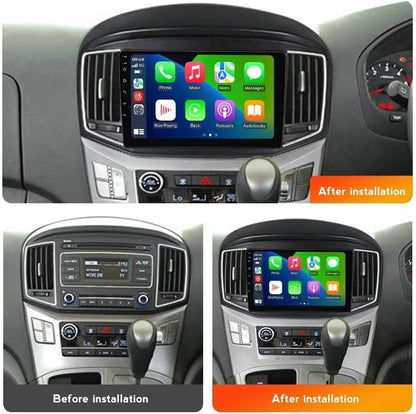 Radio for Hyundai H1 2016-2020 Stereo Upgrade Dash Kit Car GPS Navigation,2+32GB 9" IPS Touch Screen Head Unit with Car-Play & Android Auto/SWC/Rear View