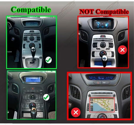 Android 13 Car Stereo Radio for Hyundai Genesis/Rohens Coupe 2009-2012, Biorunn 9 Inch GPS Navi Wireless Car-Play Android Auto Upgrade Dash Kit IPS WiFi RDS Head Unit 1GB RAM 32GB ROM