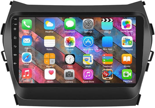 Android 13 Car Stereo Radio Player for Hyundai IX45 Santa FE 2013-2018 9 Inch Touch Screen Car Audio Receiver with GPS Navigation Bluetooth Head Unit Supports Backup Camera(2G+32G)