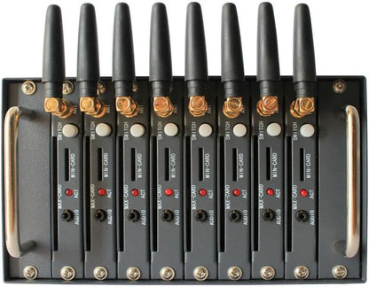 OSTENT GSM GPRS Modem Pool with Wavecom Q2426B Module 8 Ports USB Interface Emulated COM/RS232 at Commands SMS MMS AU Plug Power Adapter