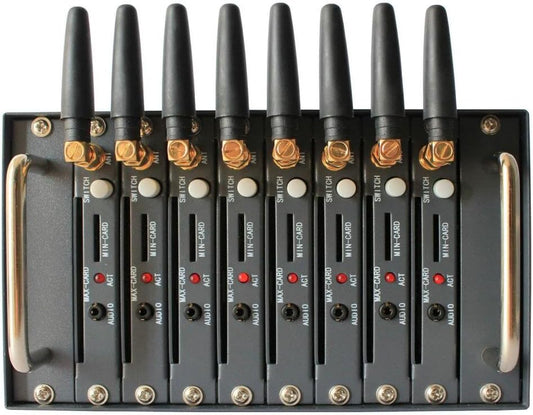 OSTENT GSM GPRS Modem Pool with Wavecom Q2426B Module 8 Ports USB Interface Emulated COM/RS232 at Commands SMS MMS AU Plug Power Adapter