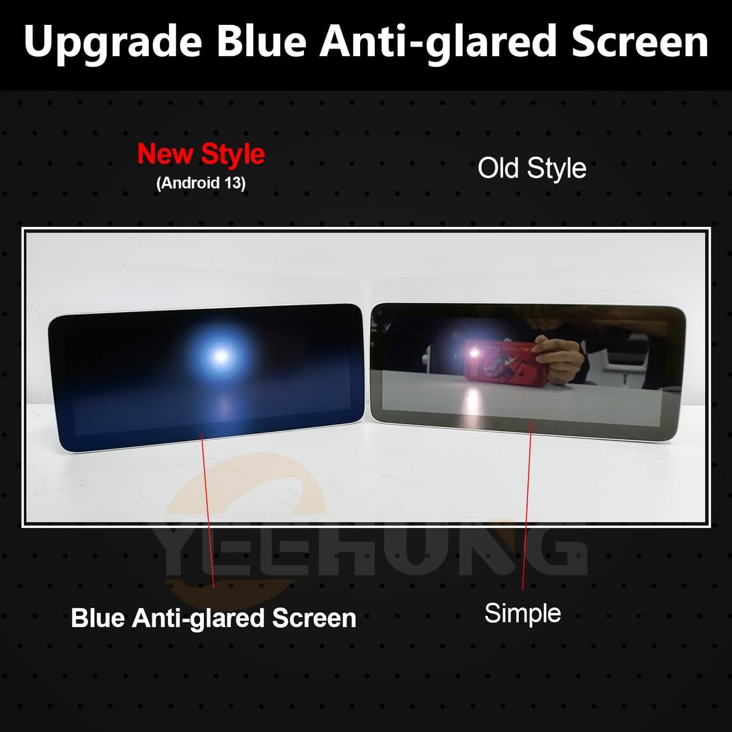 Mercedes-Benz Android Head Unit    12.3" W212 Android 13 Car Multimedia Blue Anti-Glare HD Screen for Mercedes Benz E Class W212 2012-2015 NTG4.5 System, CarPlay Android Auto Use OEM Bluetooth get Sound (8+256GB)
