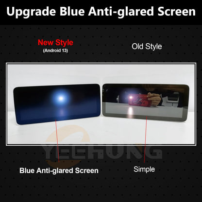 Mercedes-Benz Android Head Unit    12.3" W212 Android 13 Car Multimedia Blue Anti-Glare HD Screen for Mercedes Benz E Class W212 2012-2015 NTG4.5 System, CarPlay Android Auto Use OEM Bluetooth get Sound (8+256GB)