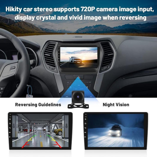 Android 13 Car Stereo Radio Player for Hyundai IX45 Santa FE 2013-2018 9 Inch Touch Screen Car Audio Receiver with GPS Navigation Bluetooth Head Unit Supports Backup Camera(2G+32G)