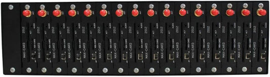 OSTENT Quad-Band GSM GPRS Modem Pool with Wavecom Q24PLUS Module 16 Ports USB Interface Emulated COM/RS232 at Commands SMS MMS TCP/IP UK Plug Power Adapter