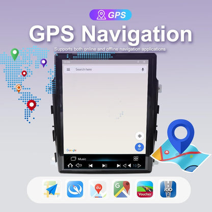 10.4 Inch IPS Tesla Style Screen 4GB RAM Android 12Touch Screen Car Stereo Radio for Porsche Panamera 2011 2012 2013 2014 2015 2016 Built-in CarPlay GPS Navigation Bluetooth WiFi 4G LTE