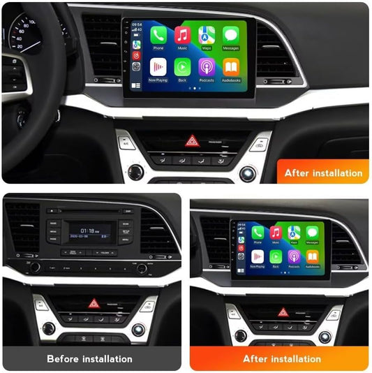 MekedeTech Android Car Radio Stereo Navigation for Hyundai Elantra 6 2019 2020 Head Unit Replacement,Touch Screen Upgrade with Wireless CarPlay/Android Auto,4 core 1+32G