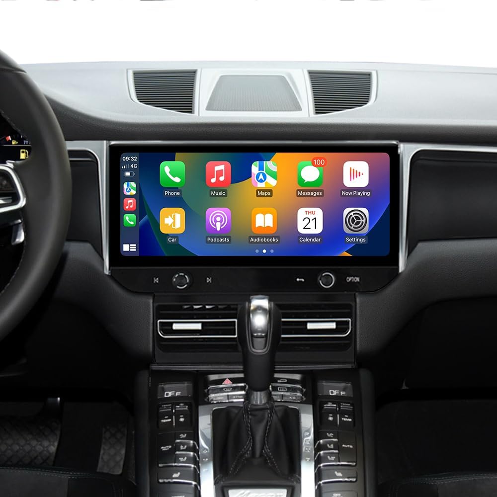 8GB+128GB Android Radio Screen Upgrade for Porsche Macan 2013-2017 Touch Screen Replacement 12.3inch Multimedia Player GPS Navigation Auto Stereo fit for PCM3.0 & PCM4.0