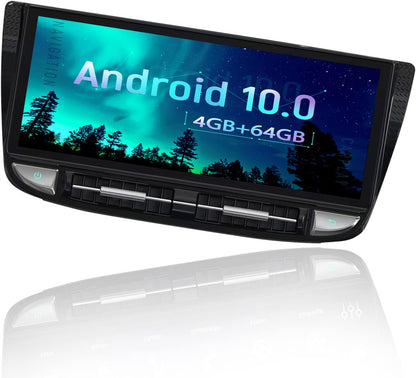 ZWNAV 12.3 Inch Android 10 Car Stereo for Porsche Panamera 2010-2016, GPS Navigation Headunit, WiFi, Bluetooth, SWC, IPS Touch Screen, AM/FM Receiver (4+64GB)