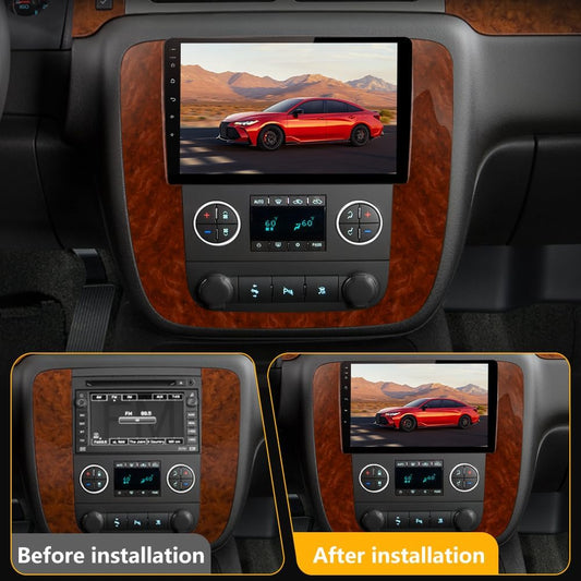AWESAFE 2GB+32GB Android 13 Car Radio for GMC Yukon Chevrolet Chevy Silverado Tahoe Suburban 2007-2012 with Wireless Carplay Android Auto 9 inch Head Unit