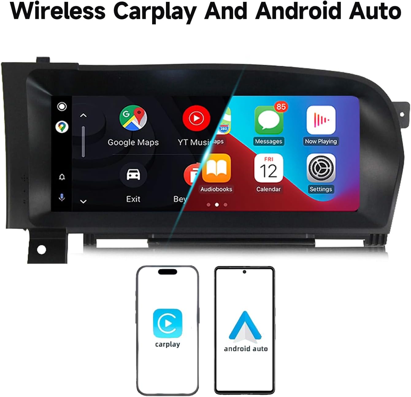Mercedes-Benz Android Head Unit    Android 13 Car Touch Screen Upgrade Octa 4GB RAM 64GB ROM 10.25 inch Car Radio Multimedia Player GPS Navigation for Mercedes Benz S W221 W216 CL 2010-2013 S-Class Head Unit (NTG 3.5)