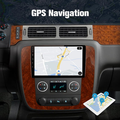 AWESAFE 2GB+32GB Android 13 Car Radio for GMC Yukon Chevrolet Chevy Silverado Tahoe Suburban 2007-2012 with Wireless Carplay Android Auto 9 inch Head Unit