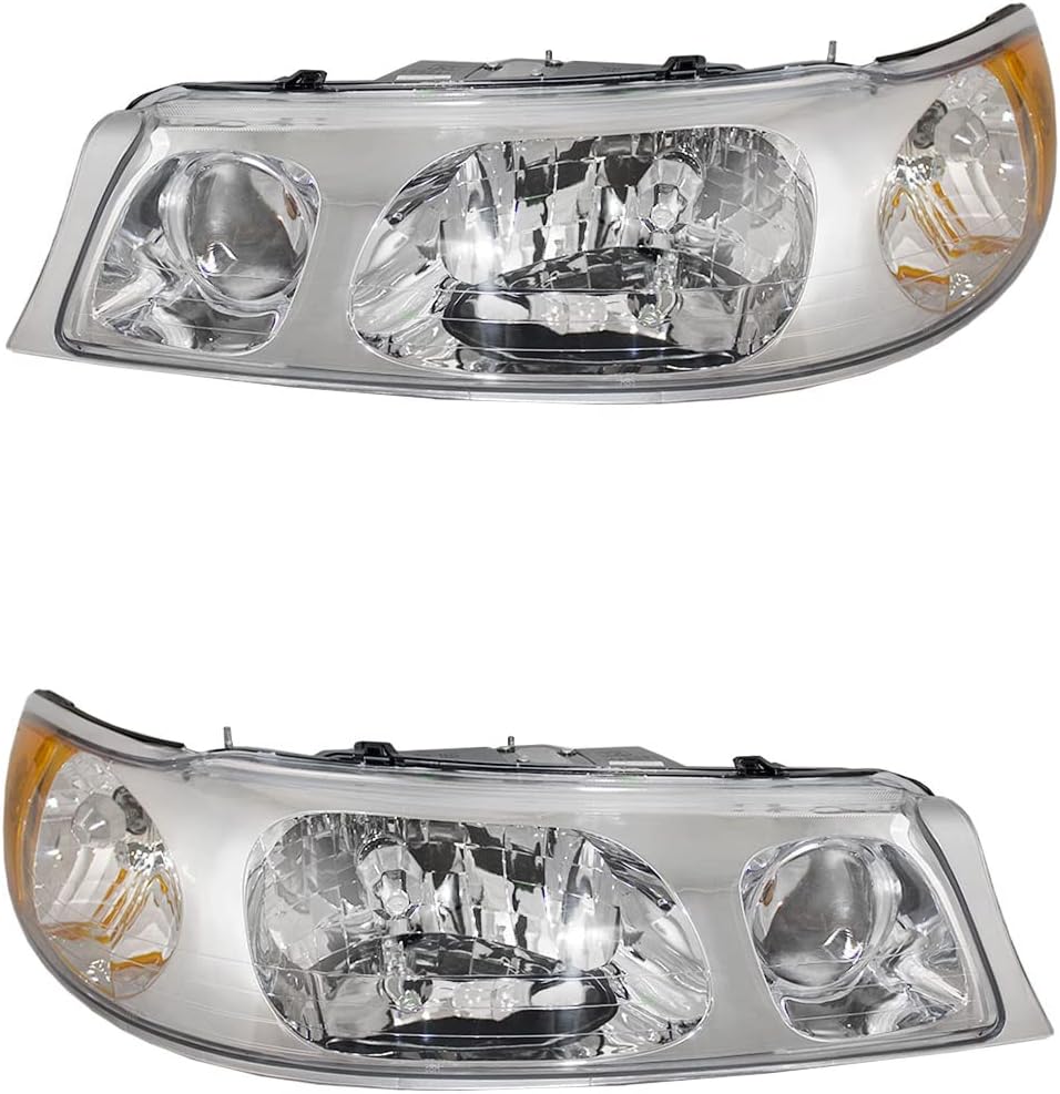 OE Replacement Headlights Assemblies Compatible with 1998-2002 Lincoln Town Car [ FO2502158 FO2503158 1W1Z13008CA 1W1Z13008BA ]