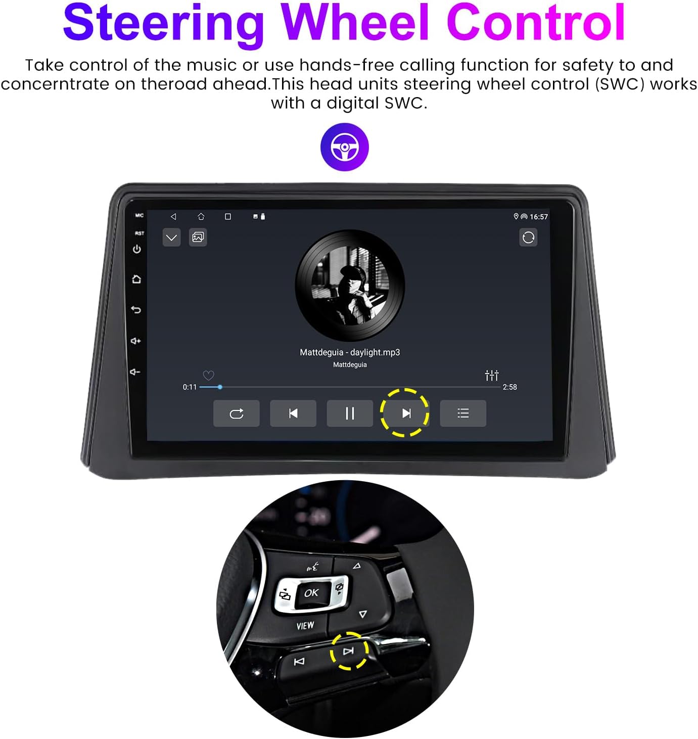 Android 13 Car Radio Stereo for Buick Encore 2012-2016, Biorunn 9 inch Octa Core GPS Navi Wireless Wired Car-Play Android Auto Head Unit IPS FM AM RDS DSP, 2GB RAM 32GB ROM