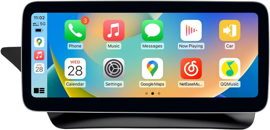 Mercedes-Benz Android Head Unit    12.3" W212 Android 13 Car Multimedia Blue Anti-Glare HD Screen for Mercedes Benz E Class W212 2012-2015 NTG4.5 System, CarPlay Android Auto Use OEM Bluetooth get Sound (8+256GB)