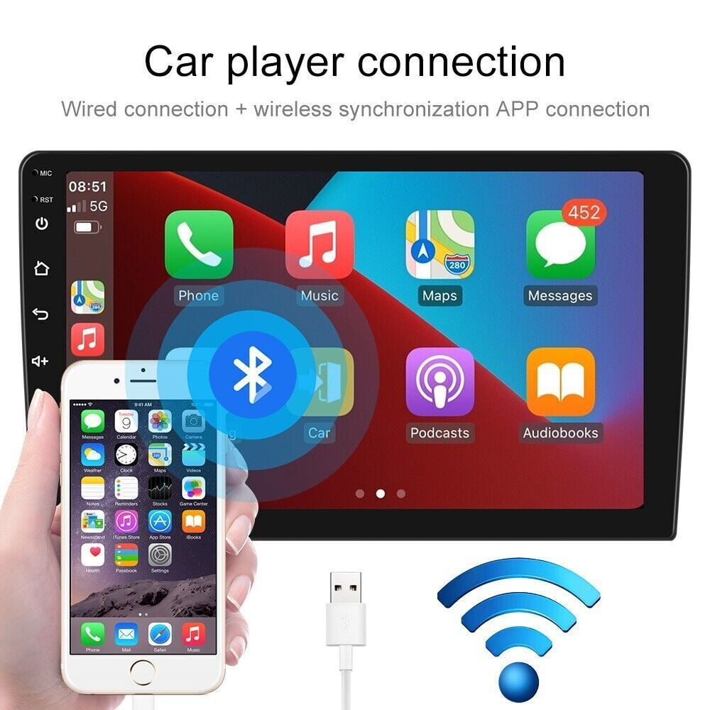 LICHENGTAI 10-Inch Car Stereo Radio For Toyota Avalon 2011-2012 with Wireless CarPlay Android Auto, for Volkswagen Android 13 Car Player Radio with Bluetooth, WiFi, GPS, 2+32G