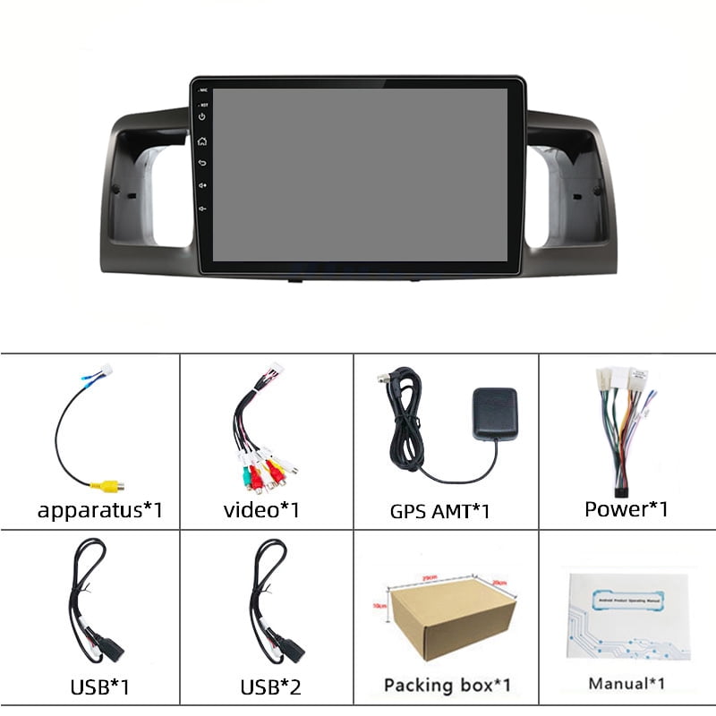 Toyota Android Head Unit   4-64G Android 13 For Toyota Corolla 2003-2008 Car Stereo Radio Wireless Carplay GPS Wifi