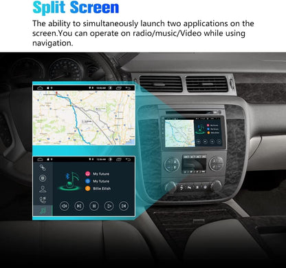 AWESAFE Android 12 10 inch Touch Screen Car Radio Stereo for Chevrolet Chevy Silverado Tahoe Equinox GMC Sierra Yukon with Wireless CarPlay Andriod Auto GPS Bluetooth /FM RAM 1G ROM 32G