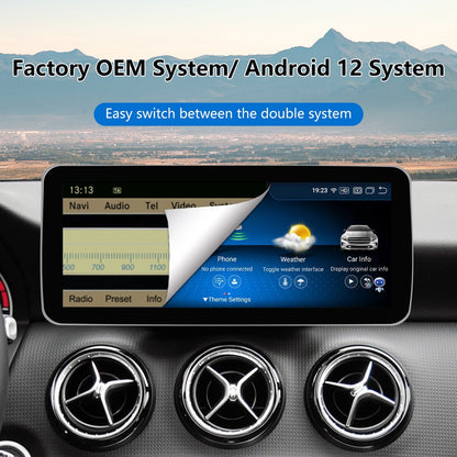 Mercedes-Benz Android Head Unit    Road Top Android 13 Car Stereo 12.3" Car Touch Screen for Mercedes Benz CLA GLA Class X156 C117 2013-2015 Year with NTG 4.5/4.7, 8+256G, Support Wireless Carplay, Global Weather, Navigation