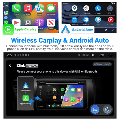 IKASEFU Andorid 13 Car Radio for Dodge Ram 1500 2500 3500 2003-2005 with Wireless CarPlay Android Auto 9 Inch HD Touchscreen Head Unit Support FM GPS