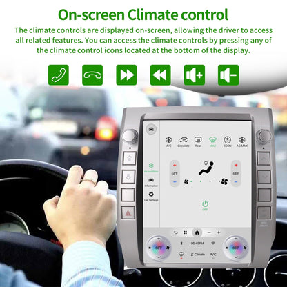 Toyota Android Head Unit   12.1 inch T-style Car Radio Stereo for Toyota Tundra 2014-2022 with Apple CarPlay Auto Android Head Unit Built in DSP Bluetooth Wifi GPS 3+32G