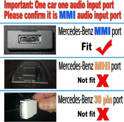 Mercedes-Benz Android Head Unit    Yoper Bluetooth Adapter Compatibility with Mercedes Benz MMI Interface Cellphone Play HiFi Music