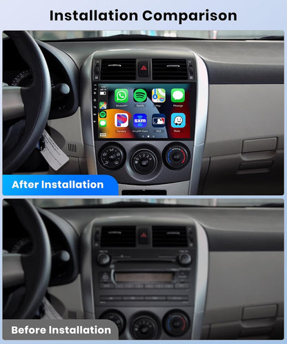 8Core 4G+64G Android 13 Double Din Car Stereo Wireless Carplay Android Auto, 10.1inch HD 1280 * 720P IPS Touchscreen Radio in-Dash Head Unit GPS WiFi/32EQ DSP Audio/Bluetooth5.0/SWC Backup Camera