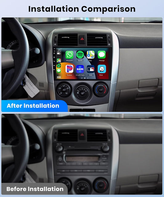 8Core 4G+64G Android 13 Double Din Car Stereo Wireless Carplay Android Auto, 10.1inch HD 1280 * 720P IPS Touchscreen Radio in-Dash Head Unit GPS WiFi/32EQ DSP Audio/Bluetooth5.0/SWC Backup Camera