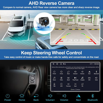 2G+32G Car Stereo Radio with Wireless Apple CarPlay Android Auto for Hyundai Sonata 2004-2008 9" Android Touch Screen Bluetooth Car Radio with GPS Navigation WiFi Backup Camera FM RDS Head Unit