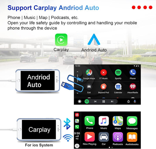 Mercedes-Benz Android Head Unit    Android 13 Car Radio Stereo for Mercedes-Benz GL ML Class W164 X164 ML350 ML450 ML500 GL320 GL450 Octa Core 4GB RAM 64GB ROM IPS Multi-Touch Screen Double Din Wireless CarPlay