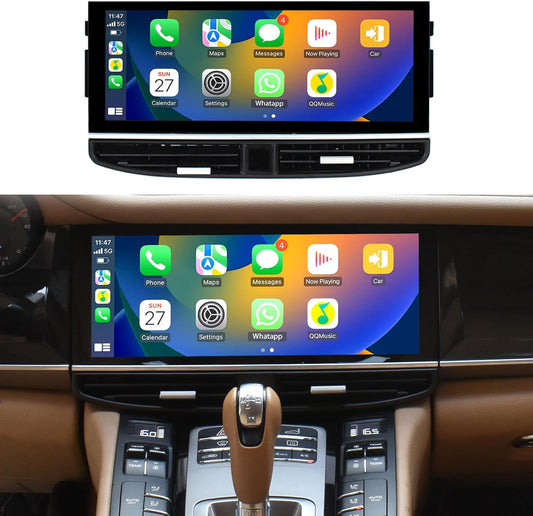 8GB+128GB Android Radio for Porsche Panamera 2011-2017 Multimedia Player 12.3 Inch Touch Screen Head Unit Android Auto Tape Recorder GPS Navigation