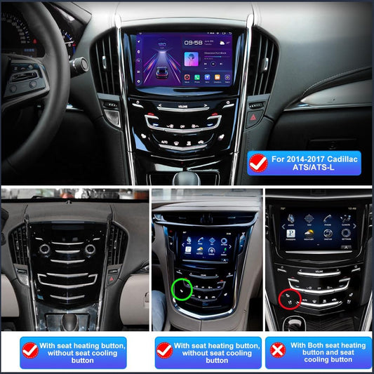 AWESAFE Android System Radio Replacement Compatible with 2013-2020 Cadillac Escalade ATS CTS SRX XTS ELR Replace 23243166 20867045, T-Style Multimedia Player Head Unit Navigation-4GB RAM 64GB ROM
