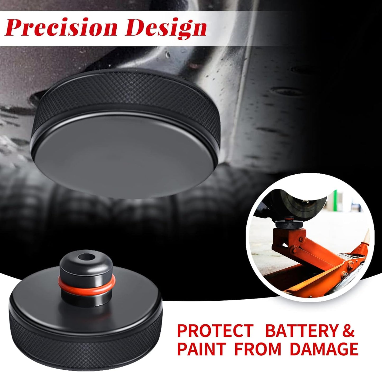 Chirano Lifting Jack Pad for Tesla Model 3/S/X/Y, 4 Pucks with Storage Case, Accessories for Tesla Vehicles 2013 to 2025Tesla   Vehicle Accessories