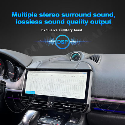 Qualcomm Android 13 Car Radio for Porsche Cayenne 2010-2017 Stereo Replacement GPS Navigation Head Unit Multimedia Player 12.3 Inch IPS Touch Screen Carplay (PCM 3.1, 4-64GB)