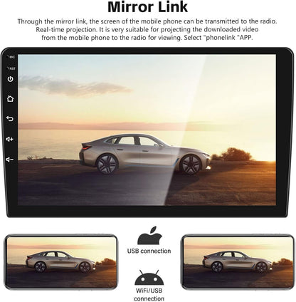 2+64G Android 13 Car Stereo for Hyundai I10 2013-2018 Upgrade Replacement Radio Apple Carplay Android Auto 9 inch Touchscreen Multimedia Player Head Unit FM Radio GPS Bluetooth+AHD Camera&MIC