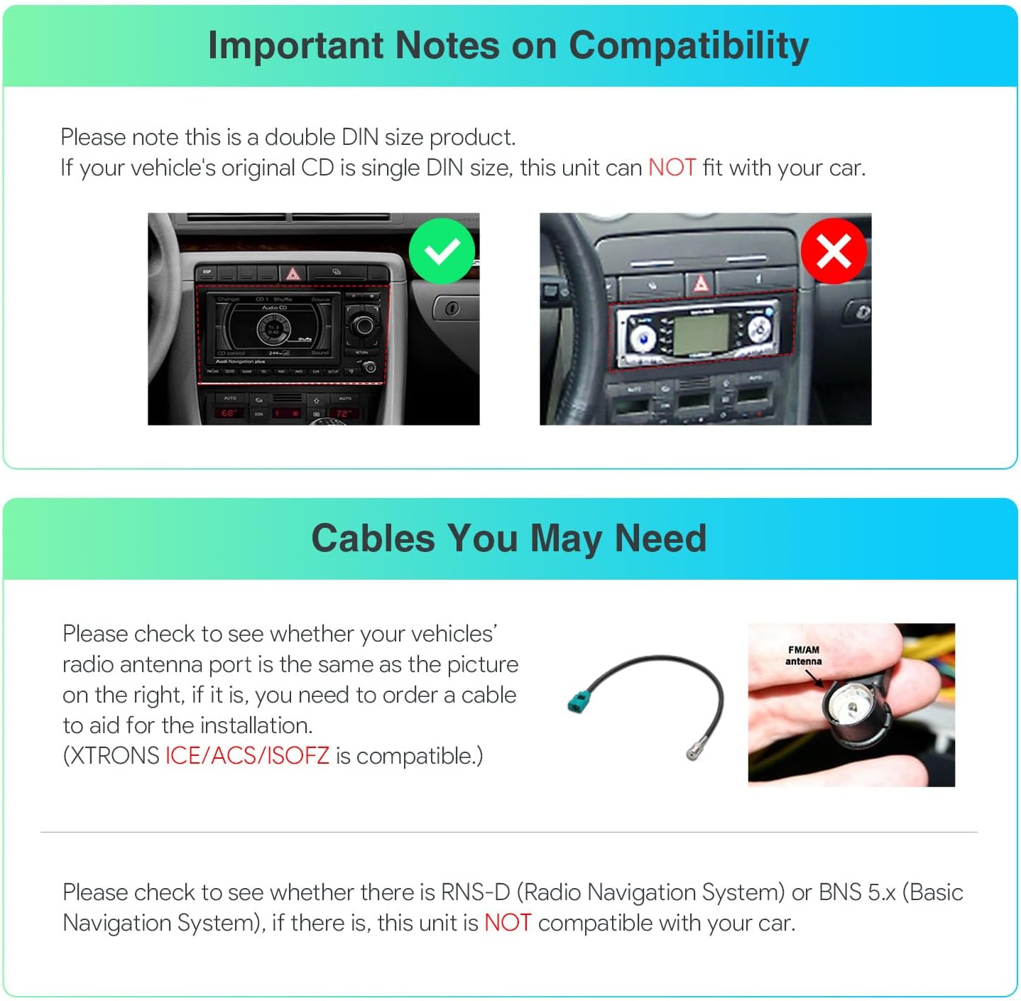 XTRONS Android 13 Car Stereo Radio Player 8 Inch IPS Touch Screen GPS Navigation Octa Core 4GB RAM 64GB ROM Bluetooth Head Unit Built-in DSP Car Play Android Auto Support 4G LTE for Audi A4 S4 RS4