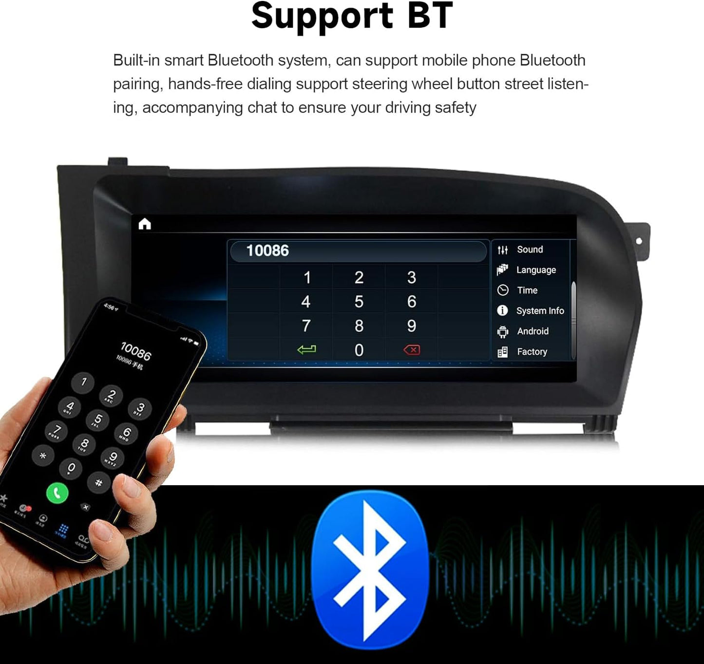 Mercedes-Benz Android Head Unit    Android 13 Car Touch Screen Upgrade Octa 4GB RAM 64GB ROM 10.25 inch Car Radio Multimedia Player GPS Navigation for Mercedes Benz S W221 W216 CL 2010-2013 S-Class Head Unit (NTG 3.5)