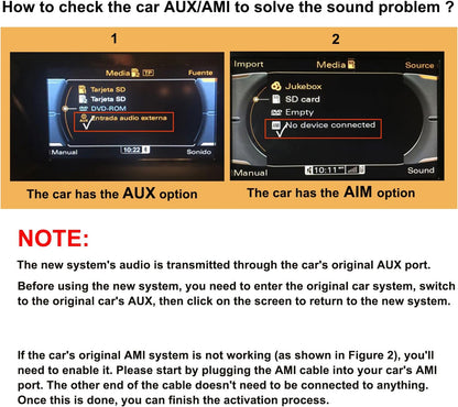 10.25 Touchscreen Wireless Carplay Android Auto for Audi B8 B8.5 A4 S4 A5 S5 RS4 RS5 2009-2016 with Multimedia Car Radio Stereo Support Factory Camera USB Video Playback Mirroring
