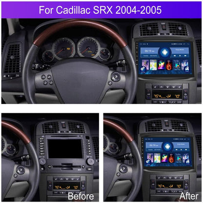 10" Car Stereo w/Carplay Android Auto for Cadillac CTS 2003-2007,for Cadillac SRX 2004-2008 Double Din Android 13.0 Car Radio Receiver w/GPS Navigation Bluetooth AHD Backup Camera Mic - 2+32G