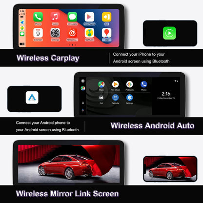 Mercedes-Benz Android Head Unit    12.3" W212 Android 13 Car Multimedia Blue Anti-Glare HD Screen for Mercedes Benz E Class W212 2012-2015 NTG4.5 System, CarPlay Android Auto Use OEM Bluetooth get Sound (8+256GB)