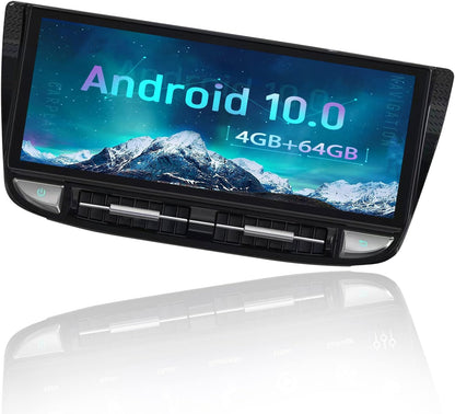 ZWNAV 12.3 Inch Android 10 Car Stereo for Porsche Panamera 2010-2016, GPS Navigation Headunit, WiFi, Bluetooth, SWC, IPS Touch Screen, AM/FM Receiver (4+64GB)