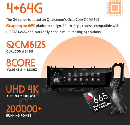 ZWNAV 15 inch Android 12 Co-Pilot Screen Car Stereo for Porsche Cayenne 2024,64GB Qualcomm 6125 Car GPS Navigation Head Unit, Wireless Carplay, Bluetooth,WiFi